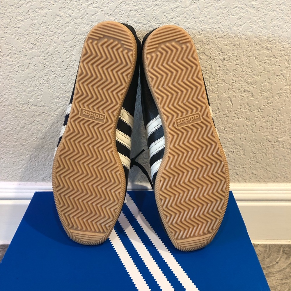 Adidas Originals Country Japan Leather Sneakers Black White Mens Shoes - New! - Picture 7 of 9